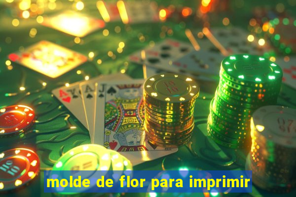 molde de flor para imprimir